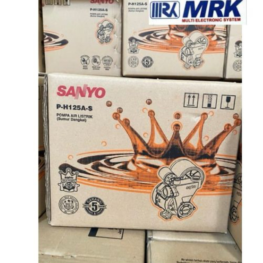 POMPA AIR SANYO PH-125A(S)/ PH-125A(S)/ PH-125A(S)OTOMATIS ORIGINAL GARANSI RESMI SANYO