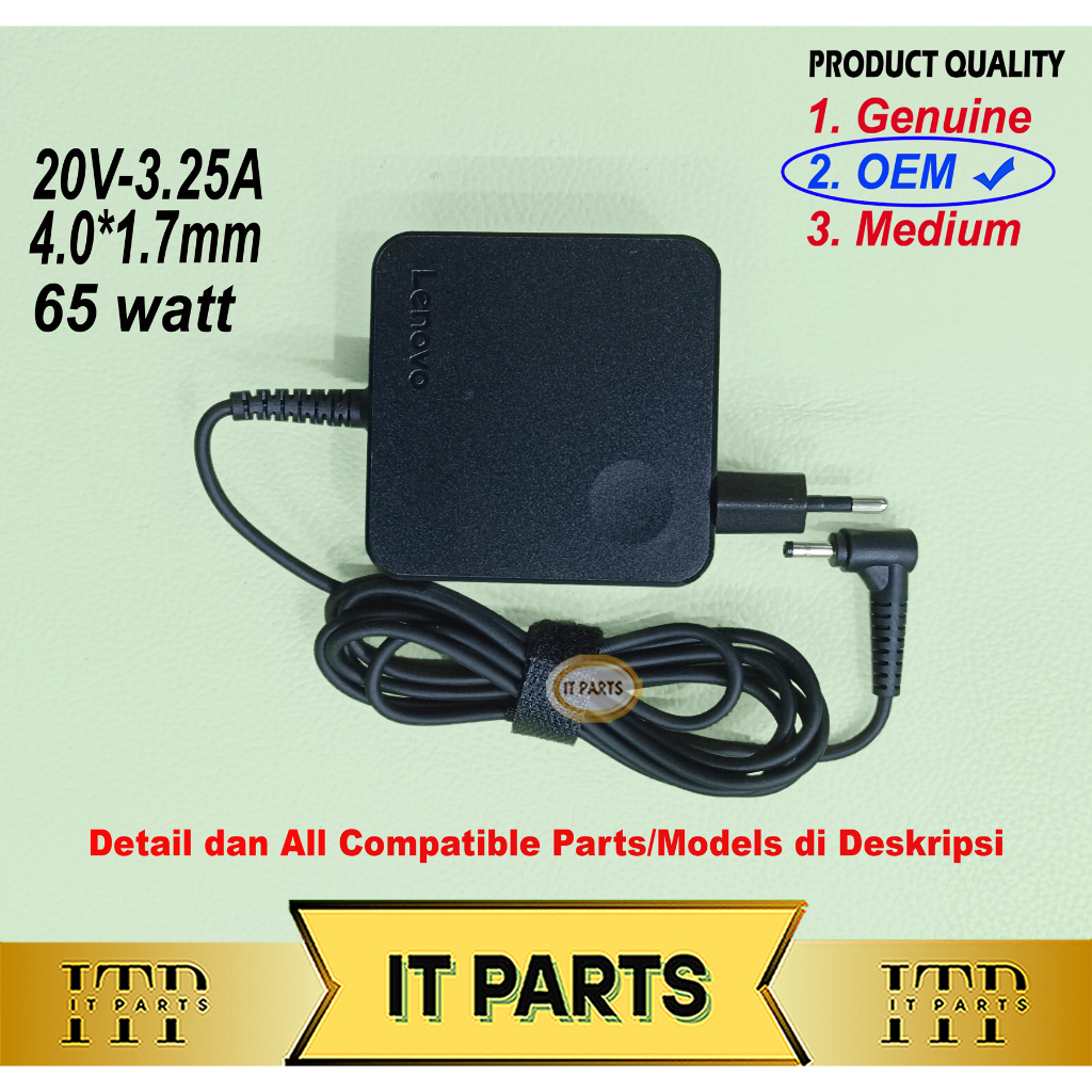 Adaptor Charger Lenovo Ideapad 310 320 330 310S 320S 330S 520-15IKB 520H-15IKB 520L-15IKB 520R-15IKB