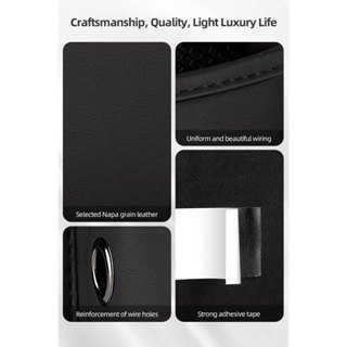 Tempat Penyimpanan kacamata etoll Hp Mobil Kulit Premium Velcro 3096