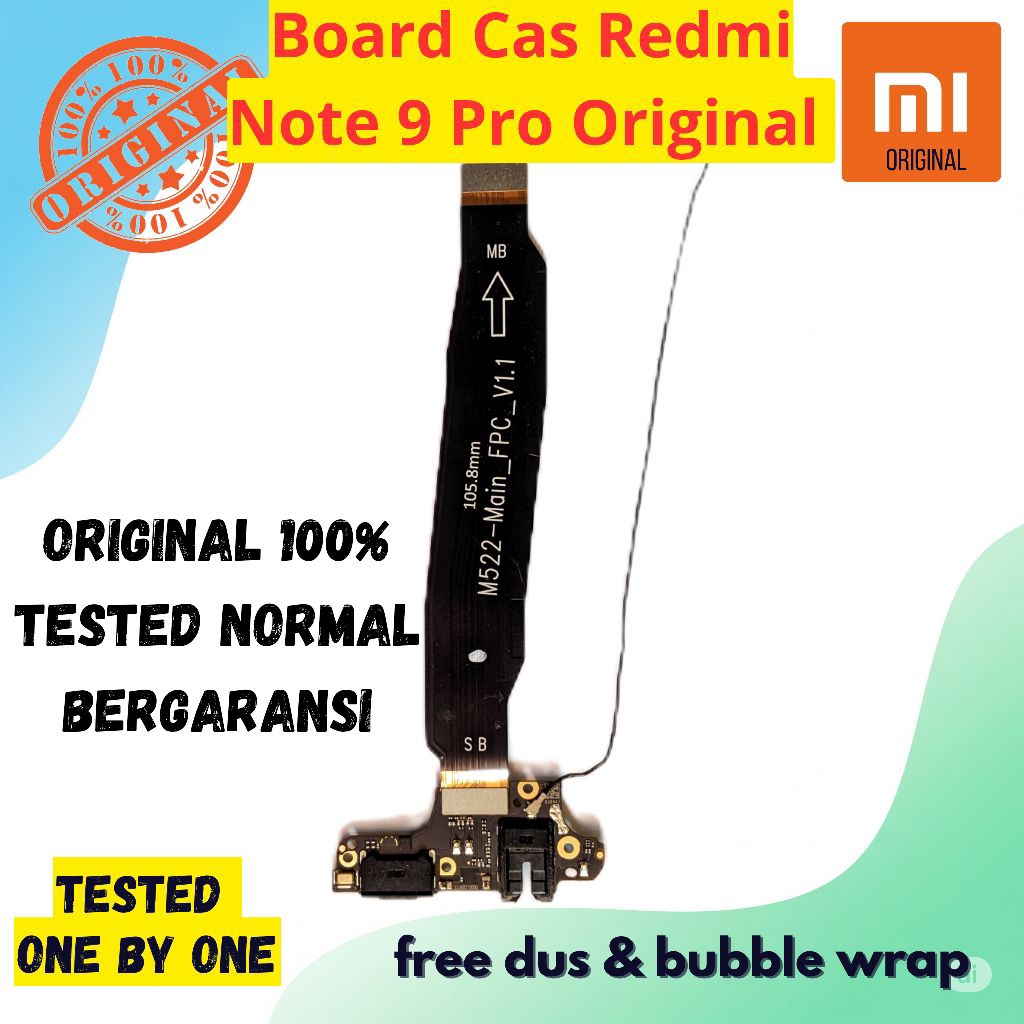 PCB Charger Redmi Note 9 Pro ORI Cabutan Board cas Xiaomi Redmi Note 9pro copotan Original Konektor 