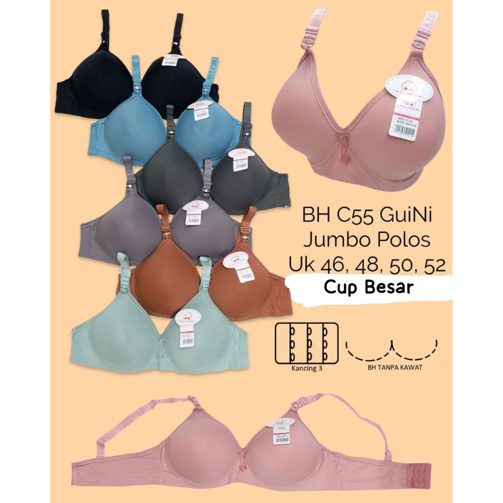 Bra Guini C55 Cup D super jumbo Uk 46 s/d 52