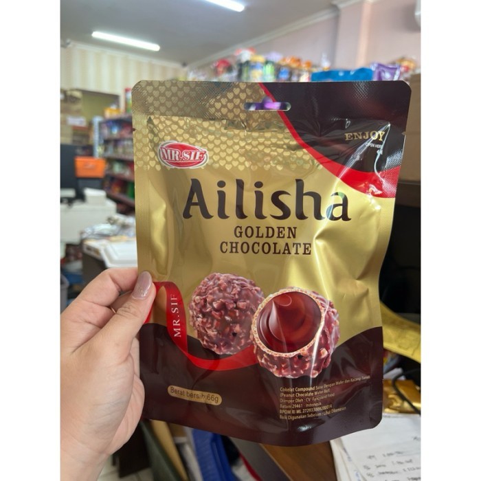 

[oddsolshop] pekanbaru/Ailisha Golden Chocolate 66GR