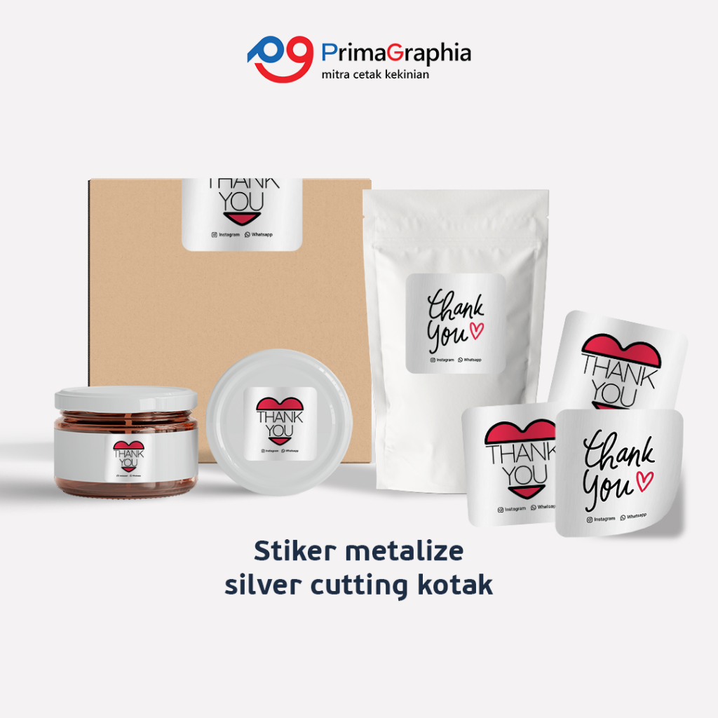 

Cetak Stiker Silver Kotak Custom Desain Template