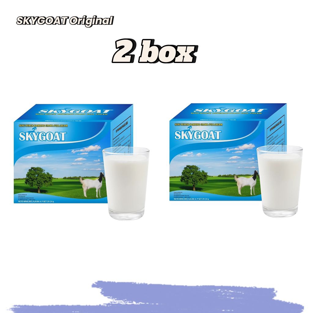 

Susu Kambing Bubuk Etawa Skygoat Original 2 box