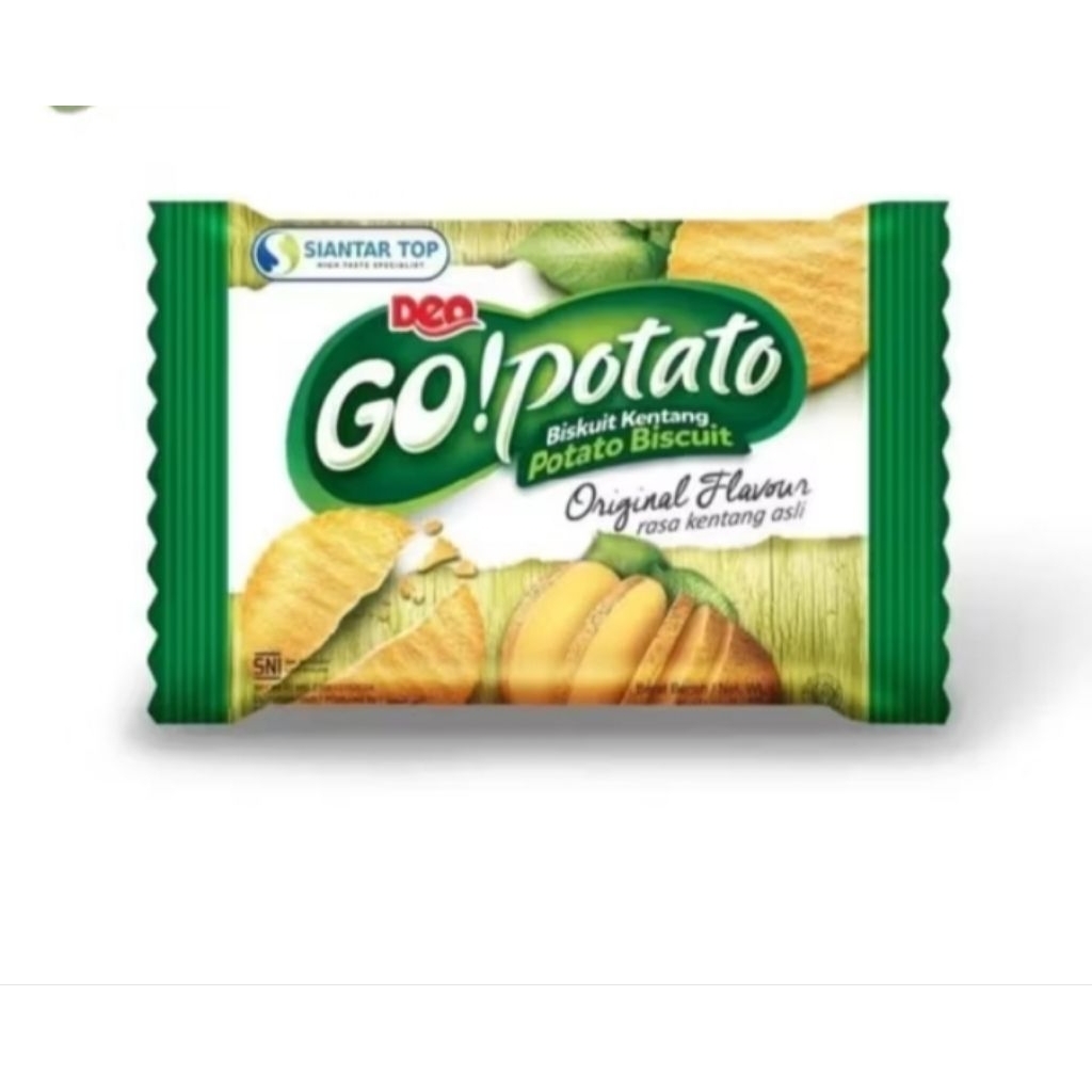 

Go Potato Biscuit Kentang Rasa Original 1 pak isi 20 Bks