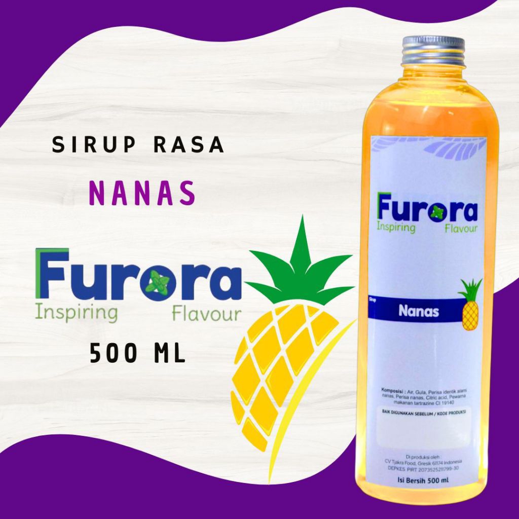 

Sirup Nanas 500 ml - Furora Syrup l Sirup Cafe