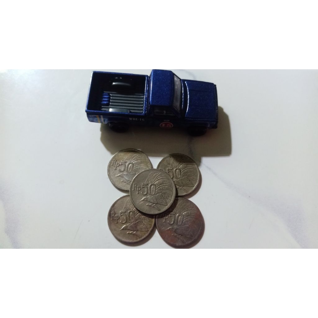 uang koin kuno 50 rupiah cendrawasih tahun 1971