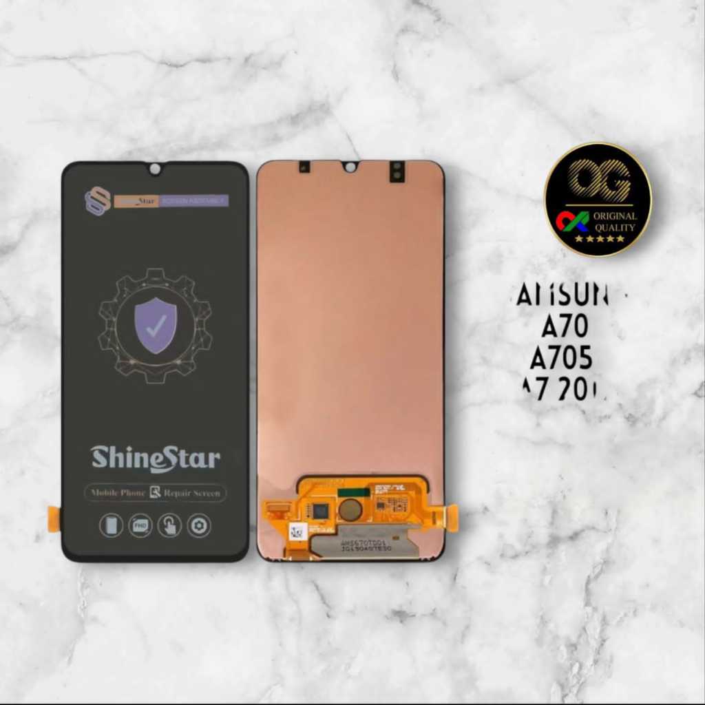 LCD SAMSUNG A70 / SAMSUNG A70S A705 TOUCHSCREEN FULLSET COMPLETE ORIGINAL