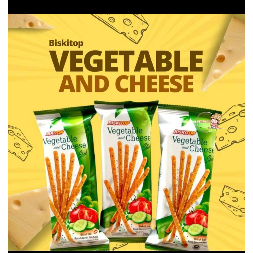 

BISKITOP VEGETABLE AND CHEESE STIK/Biskuit Sayur 1pcs