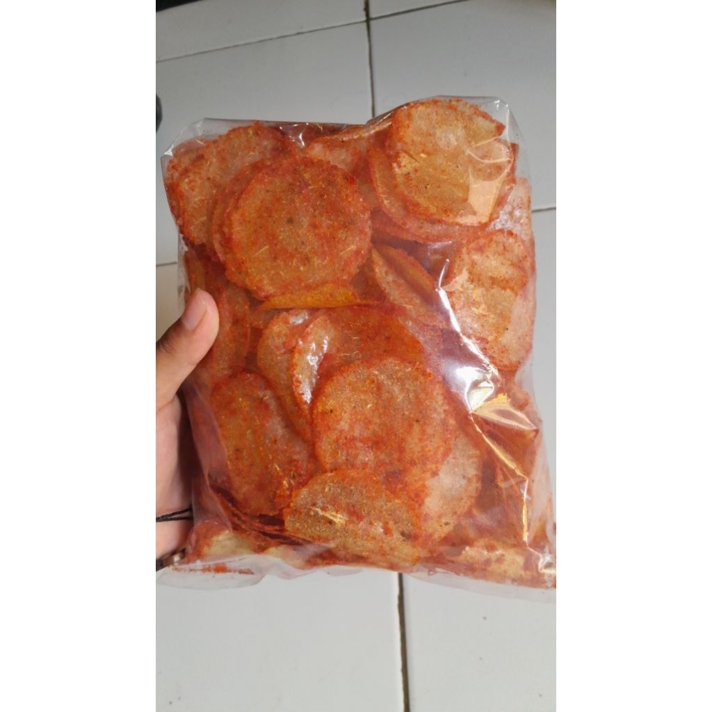 

kripca keripik kaca pedas daun jeruk original chili oil