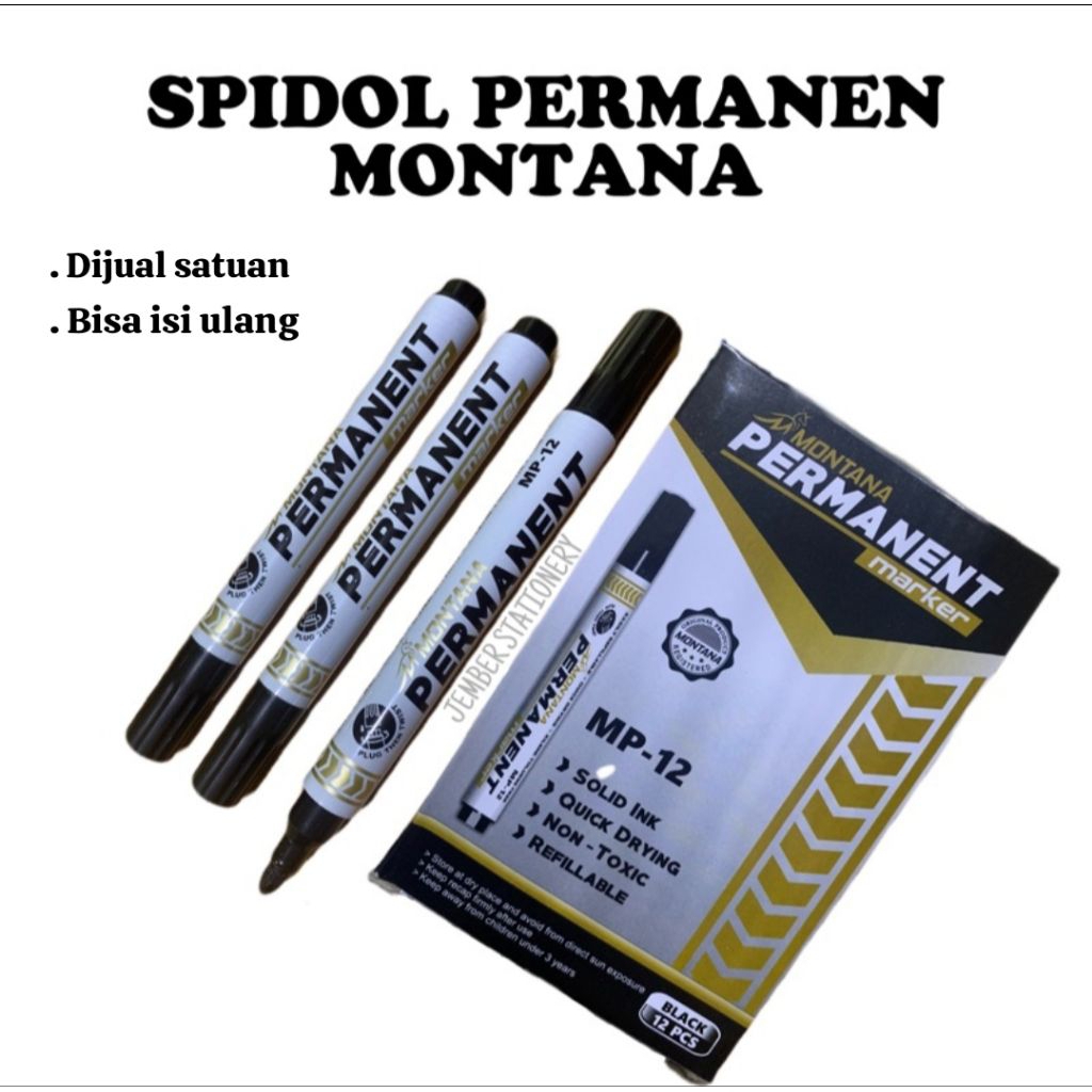 

Spidol permanen montana mp 12