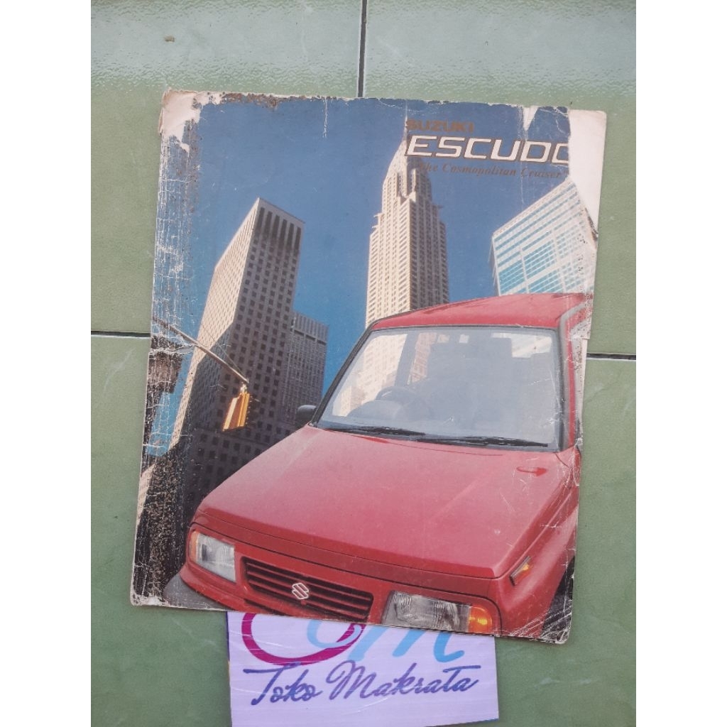 brosur iklan original mobil Suzuki ESCUDO jadul lawas lama