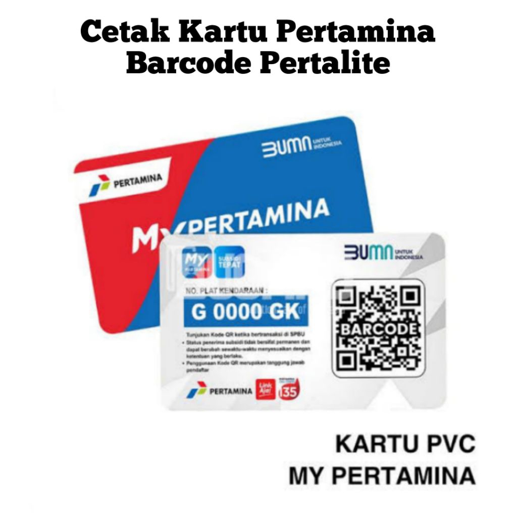 

Cetak Custom Kartu Pertalite / Kartu Bensin / Kartu Pertamina