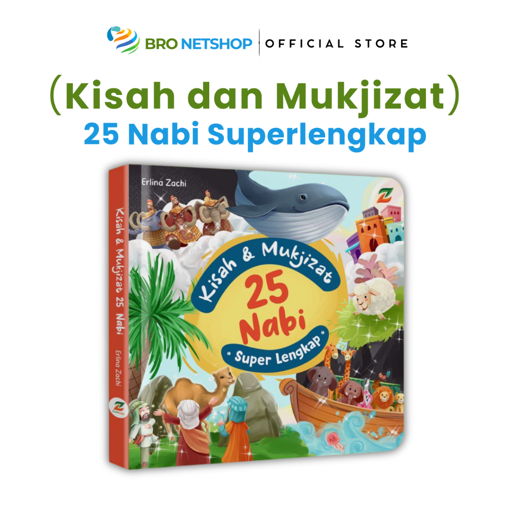 Buku Kisah dan Mukjizat 25 Nabi Superlengkap Cerita Anak Islami Bergambar Untuk Bayi Balita