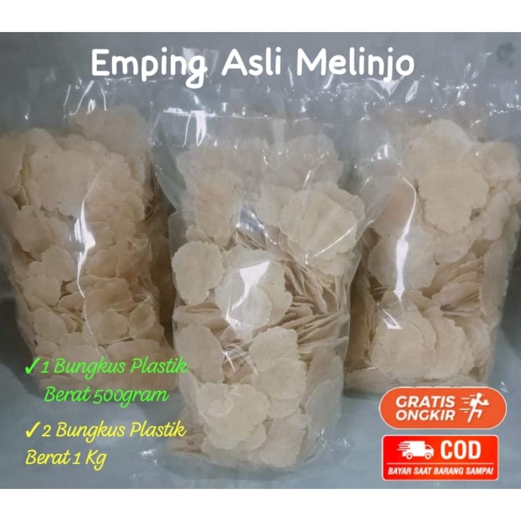 

1Kg Emping Melinjo/Super Kering Asli Khas Menes