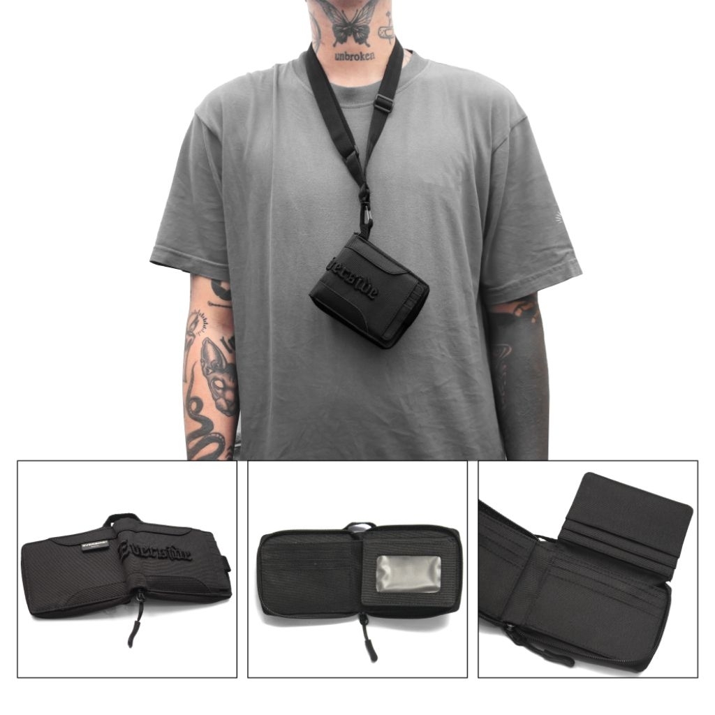 Everside - Dompet pria - Hanging wallet - Dompet gantung leher