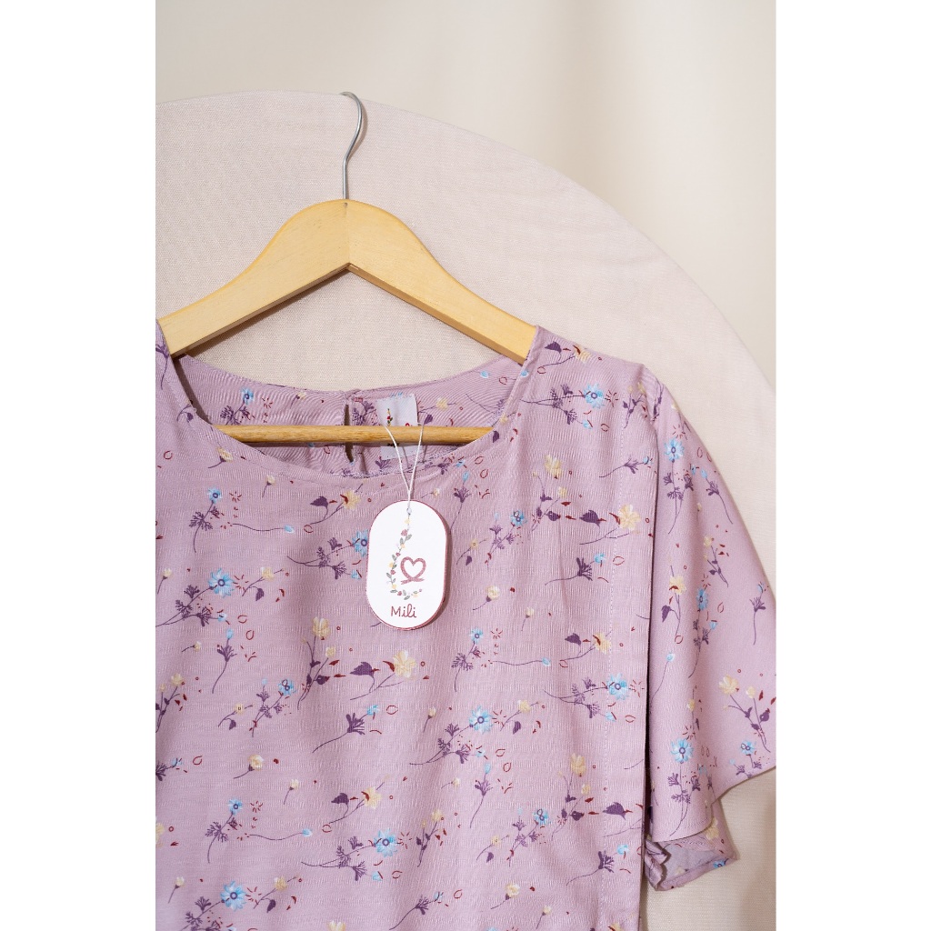 MILI Homedress - Huma | Daster Busui Friendly Bukaan Samping Ide Kado Melahirkan