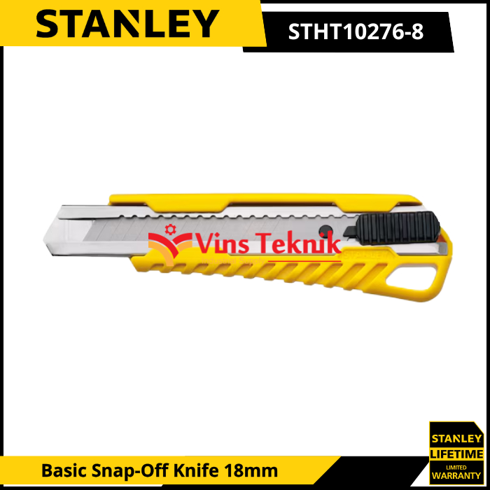 

STANLEY STHT10276-8 Pisau Cutter Basic Snap Off Knife 18mm