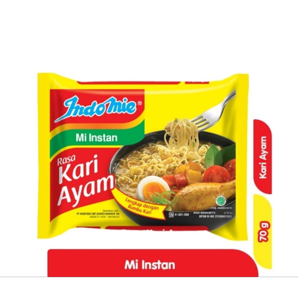 

Indomie Mie Instan Kari Ayam 70 g