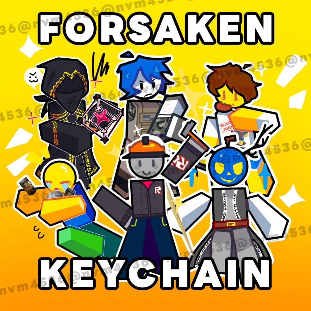 Gantungan Kunci/Keychain ROBLOX - FORSAKEN