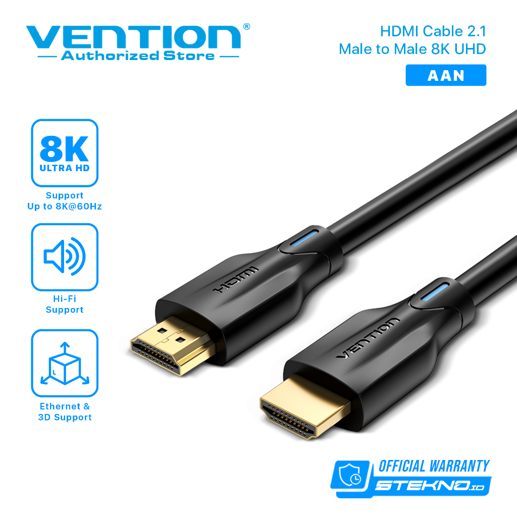 Vention AAN Kabel Hdmi to Hdmi HDMI 2.1 8K 4K FHD HDR eARC 48Gbps