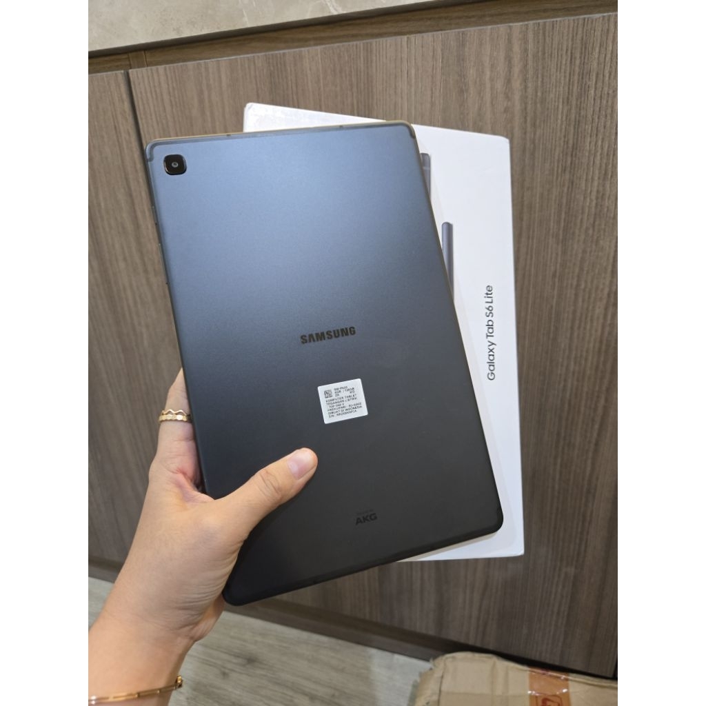 Samsung Tab S6 Lite, 4/128, Wifi Only, Fullset, sein, seken, ada white spot kecil di layar