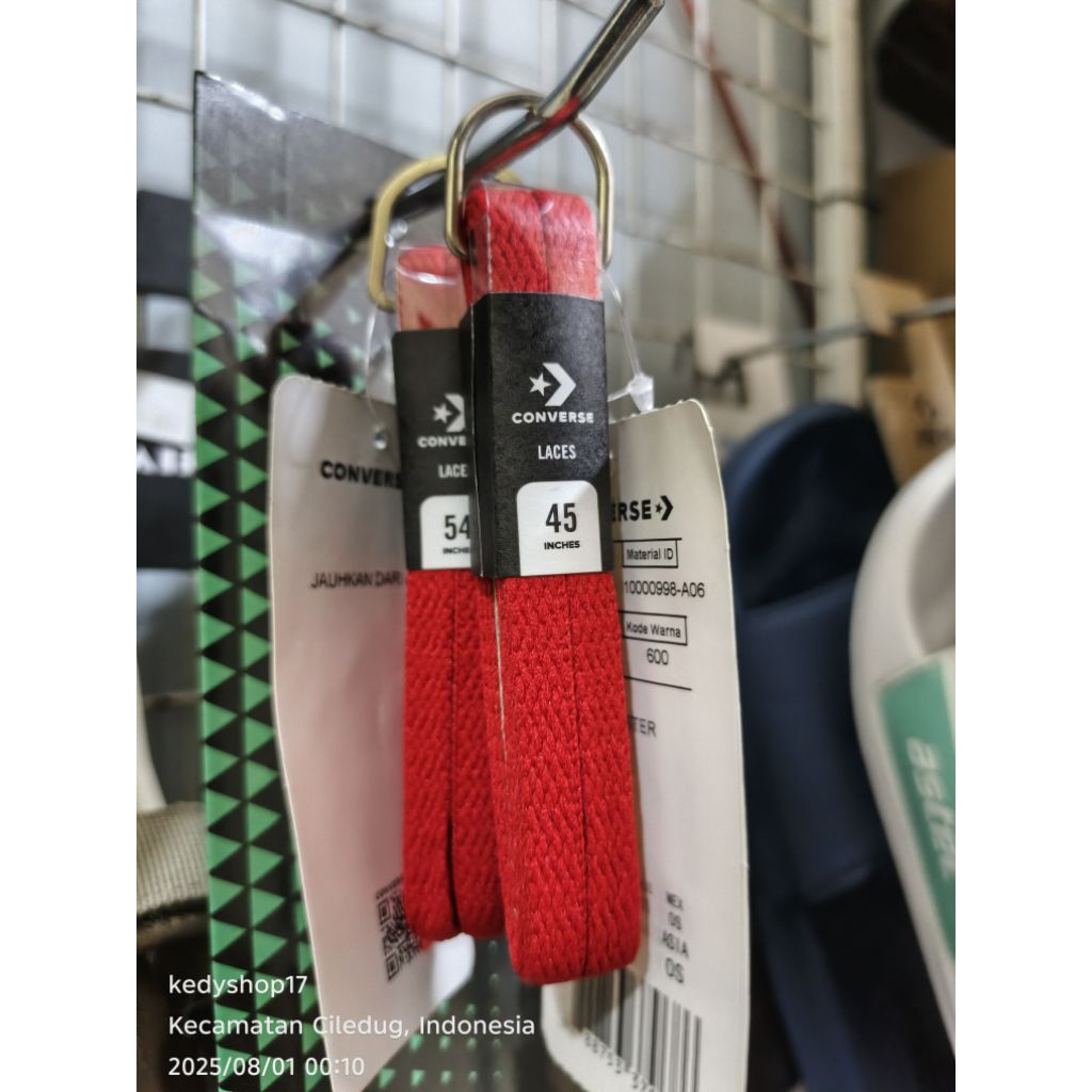 Tali sepatu Converse Red original