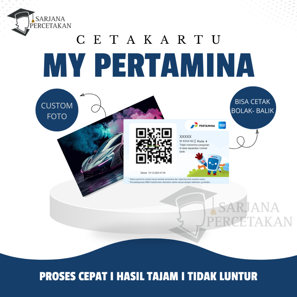 

cetak kartu My Pertamina satu hari jadi anti air