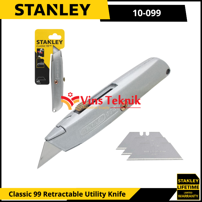 

STANLEY 10-099 Pisau Cuter Cutter Classic 99 Retractable Utility Knife