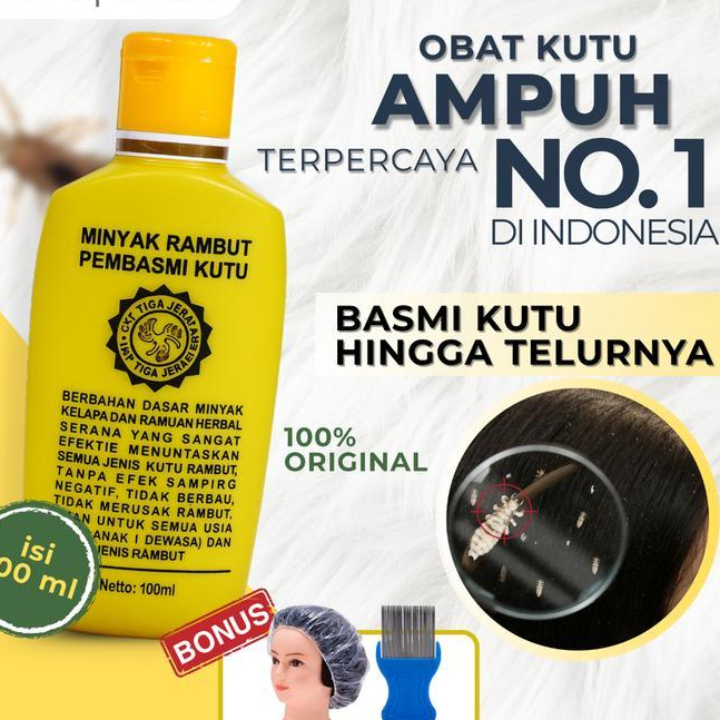 TERBUKTI  MINYAK RAMBUT PEMBASMI KUTU / Pembasmi Kutu