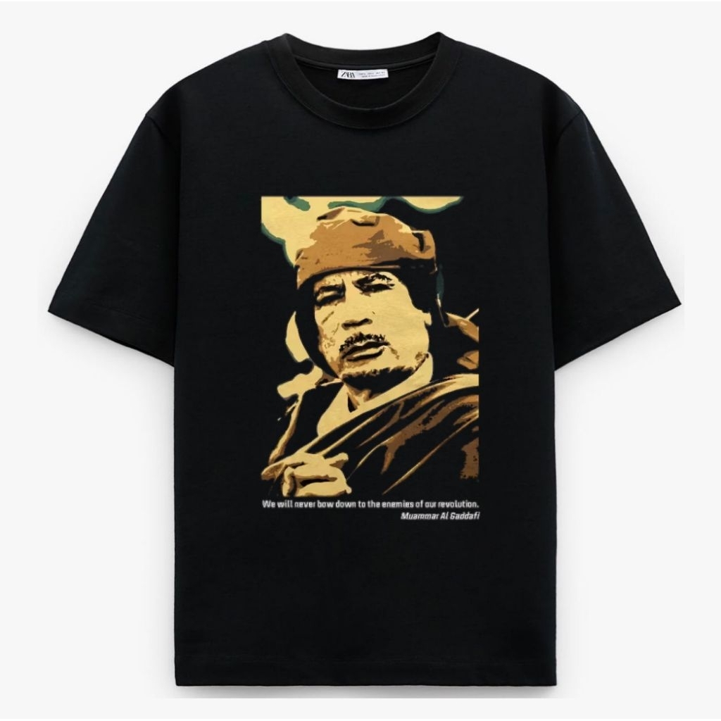 KAOS MUAMMAR AL GADDAFI TOKOH LIBYA SPONSOR