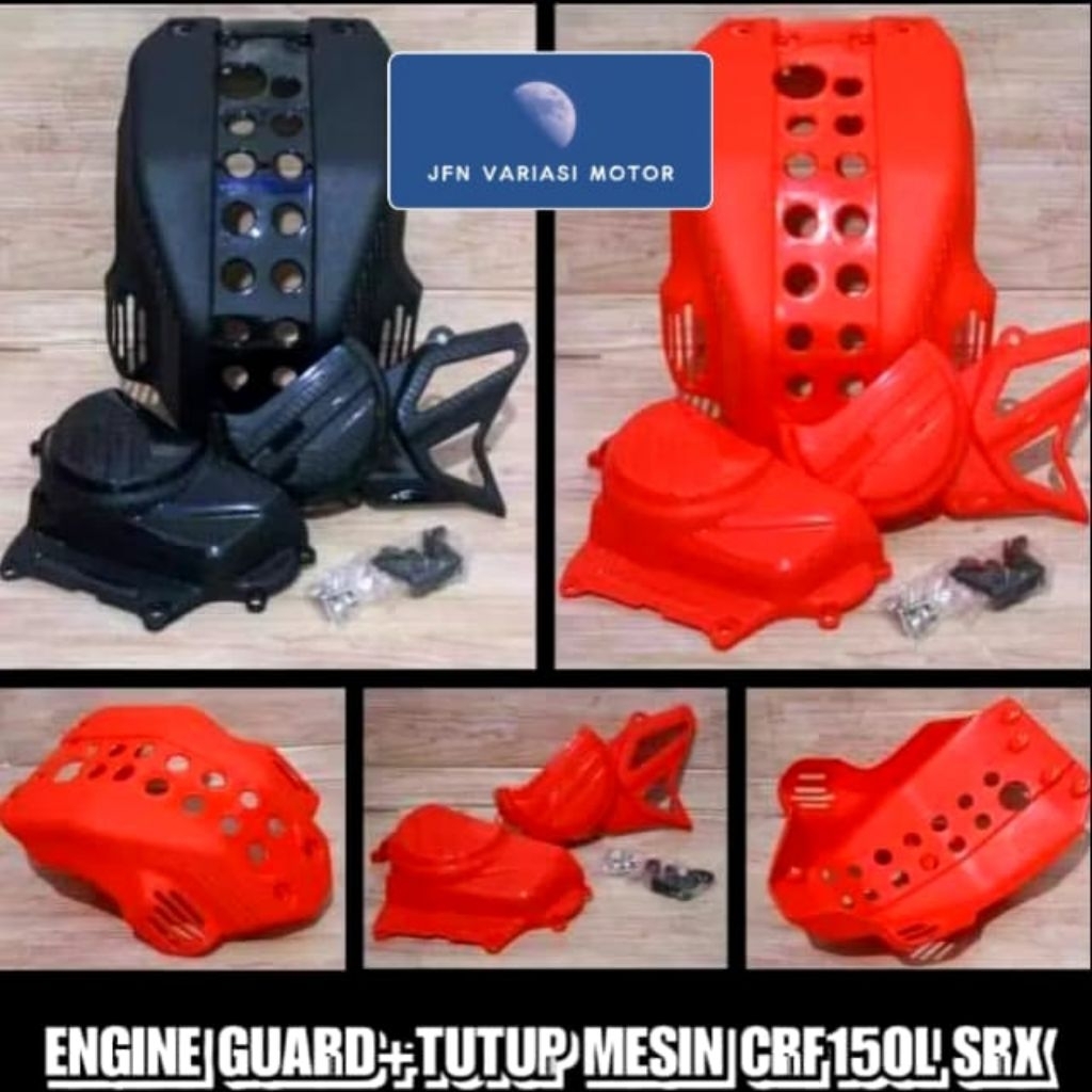 TUTUP MESIN SET CRF150/ENGINE GUARD CRF150/TUTUP MESIN CRF SRX/ TUTUP MESIN HONDA CRF 150 NEW