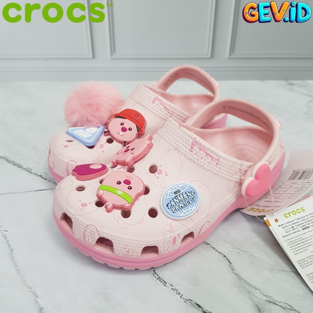 SANDAL CROCS LOOPY ZANMANG - CROCS LOOPY - SANDAL CROCS ANAK/DEWASA