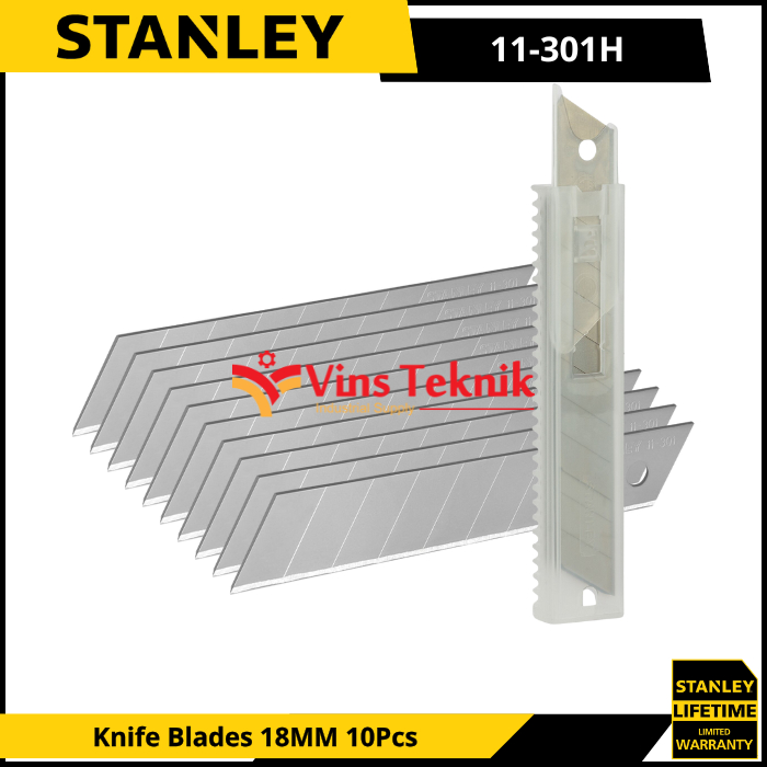 

STANLEY 11-301H Isi Cutter Cuter Knife Blades 18mm 10Pcs 11-301