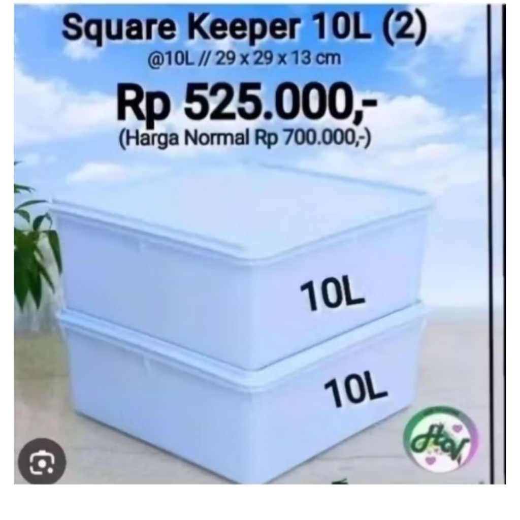 square keeper tupperware