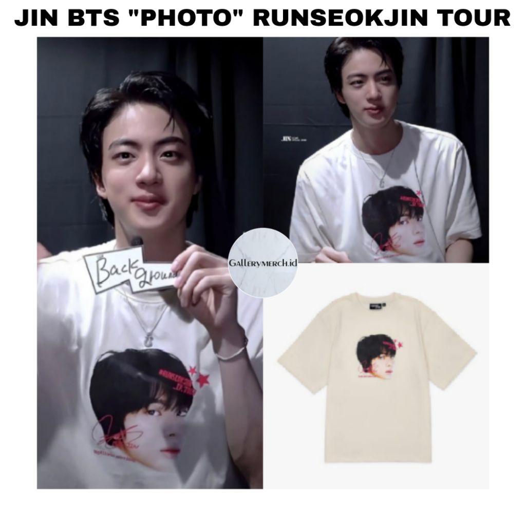 [READY STOCK] JIN BTS "PHOTO" RUNSEOKJIN TOUR T-SHIRT