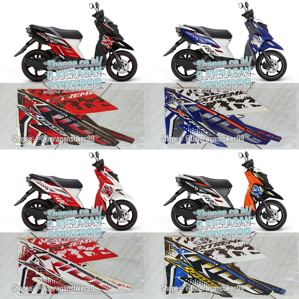 Striping X Ride 2014 Stiker Sticker Lis Motor Yamaha Xride 2014