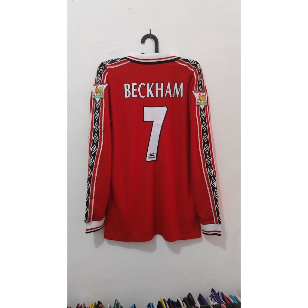 jersey Retro MU TREBEL beckham size SMLXL