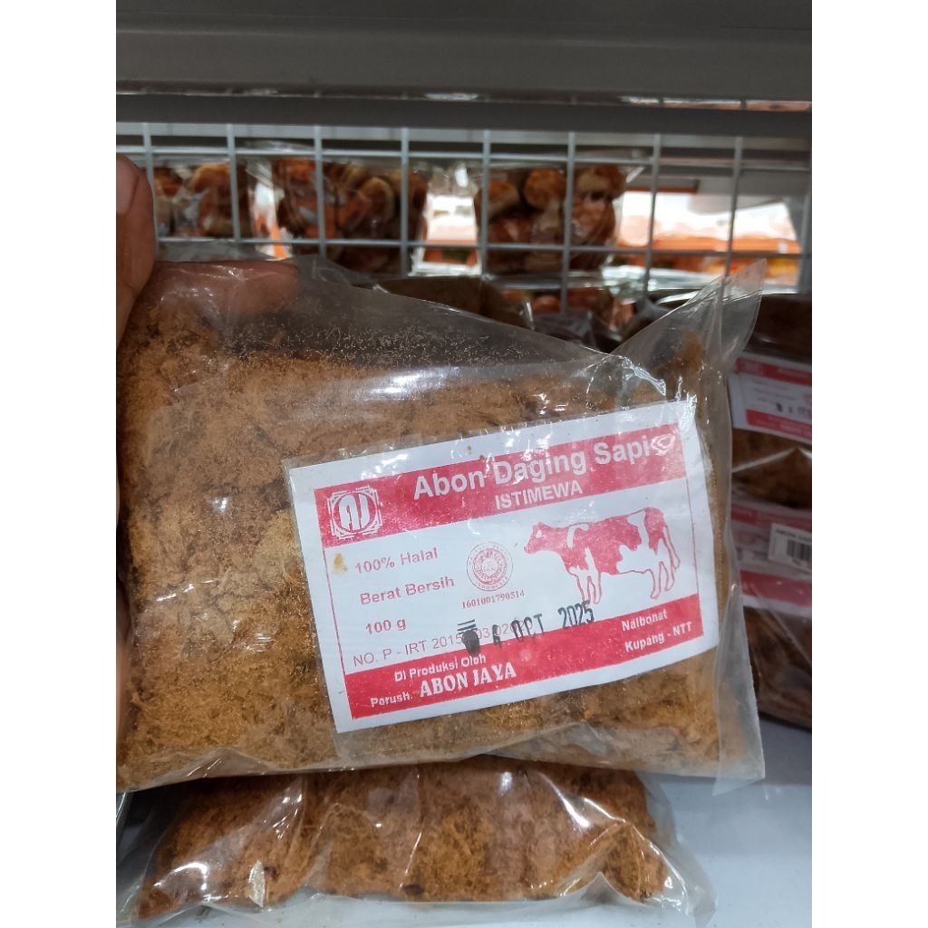 

Abon Sapi asal Kabupaten Kupang - NTT berat 100 g