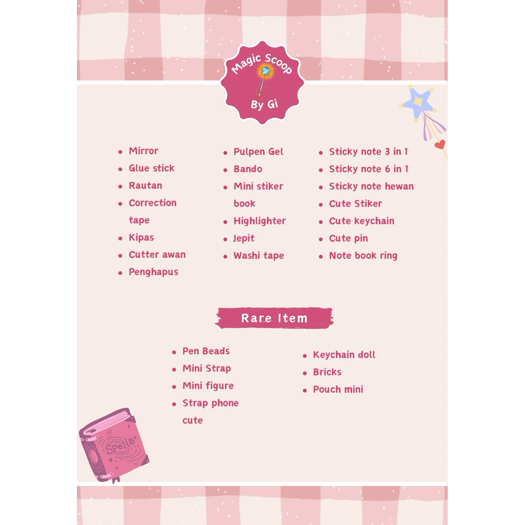 

scoop order by Gi scoop alat tulis,keychain & strapphone