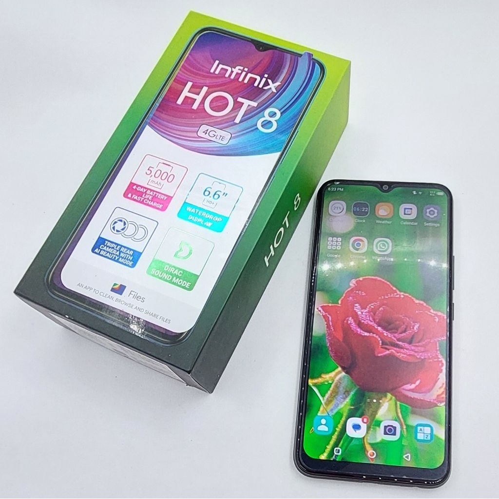 Hp infinix hot 8 4/64gb second good condition
