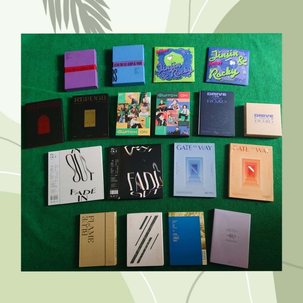 ALBUM ASTRO ALL YOURS, RESTORE, REFUGE, SWITCH ON, DSSTR, FADE IN OUT, GATEWAY, BLUE FLAME, ALL LIGH