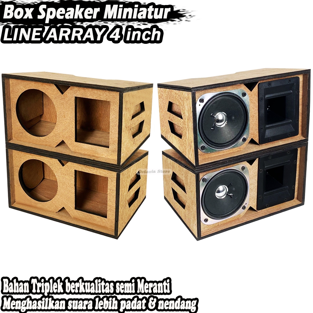 Box Speaker Miniatur Line Array 4 Inch