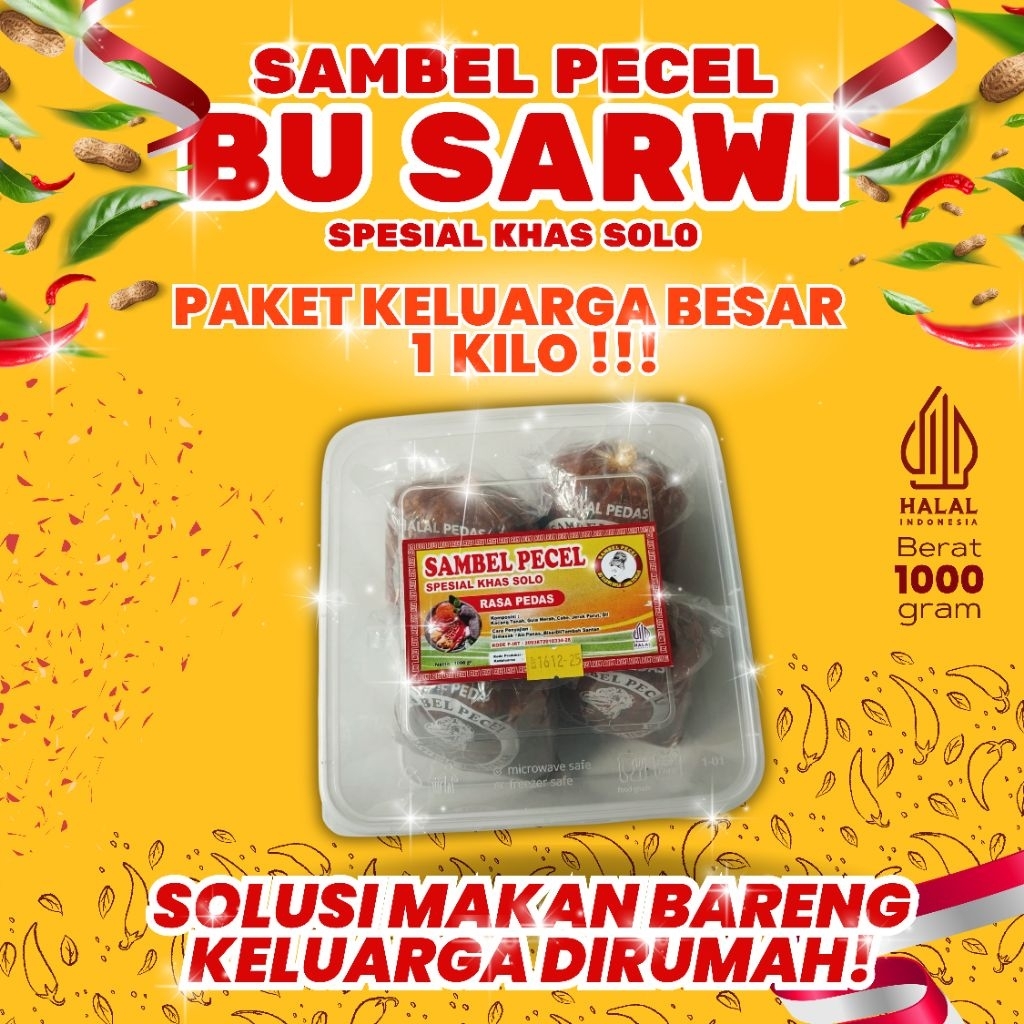

Sambal Pecel Solo Bu Sarwi 1 Kg