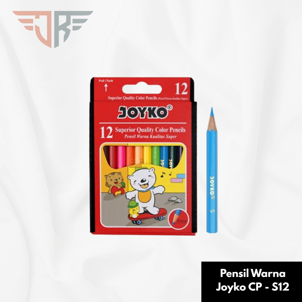 

Pensil Warna Joyko 12 Warna Pendek CP-S12 / Pensil Warna Joyko Pendek