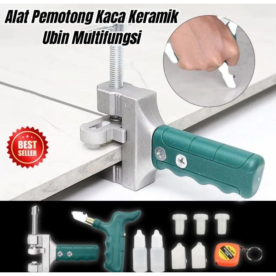 

10 in 1 glass cutter 1 paket 10 In 1 Alat Pemotong Keramik Super Rapih & Presisi