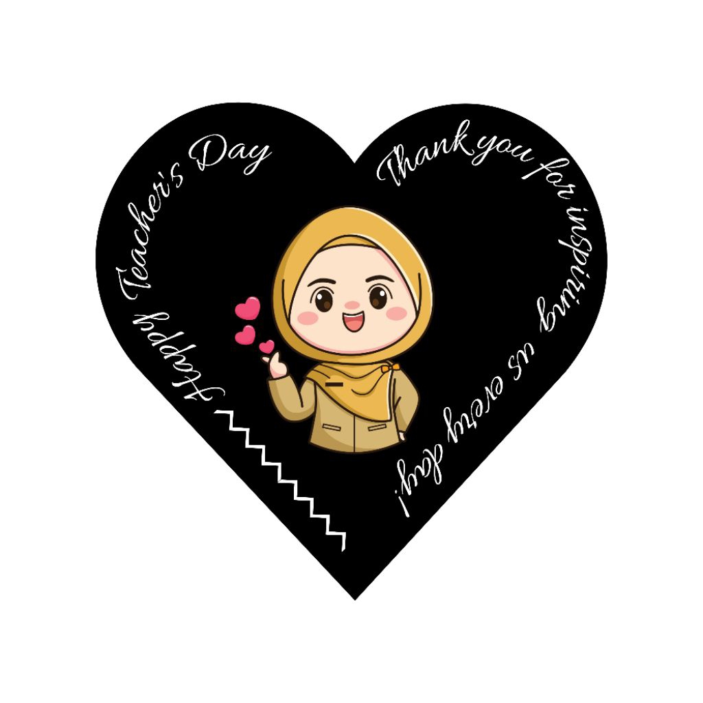 Topper ucapan hari guru | alas buket custom