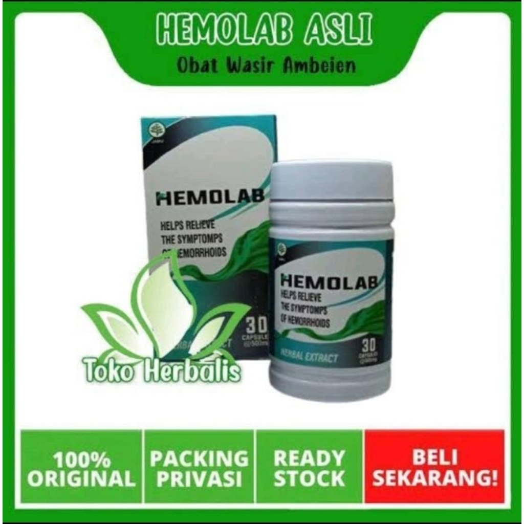 Hemolab Suplemen Herbal Atasi Wasir 100%Original✓