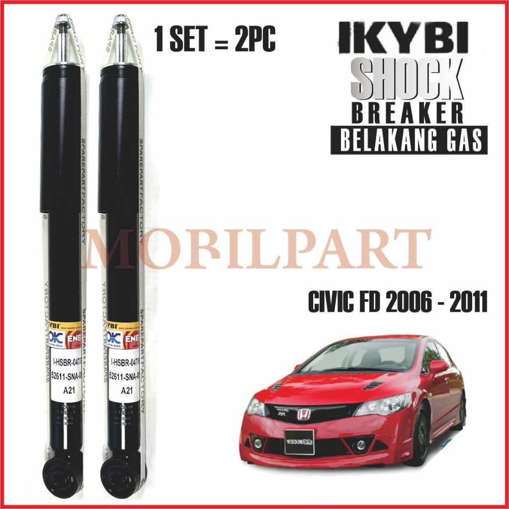 SHOCKBREAKER CIVIC FD  2006 - 2011 BELAKANG IKYBI SHOCK CIVIC FD  2006 - 2011 JEPANG