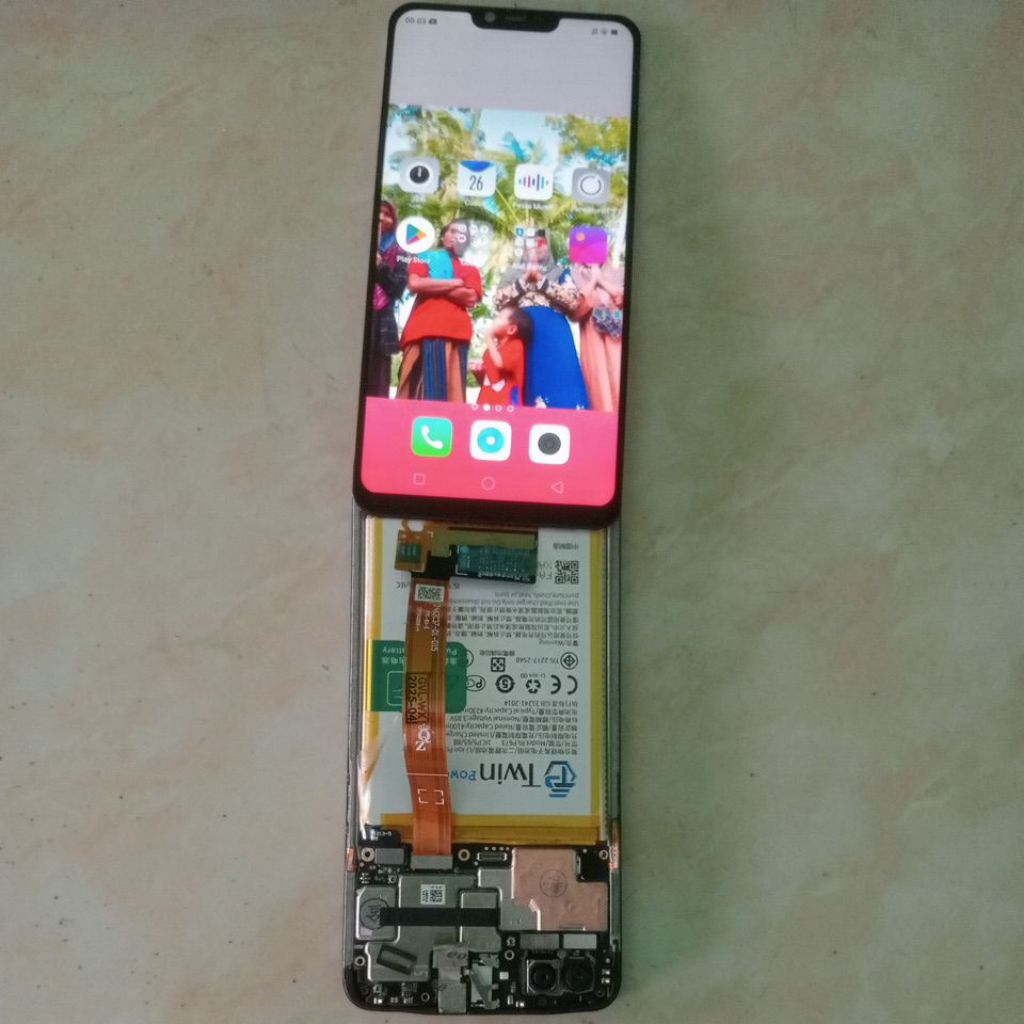 mesin Oppo a3s refurbish ram6/128 no pola